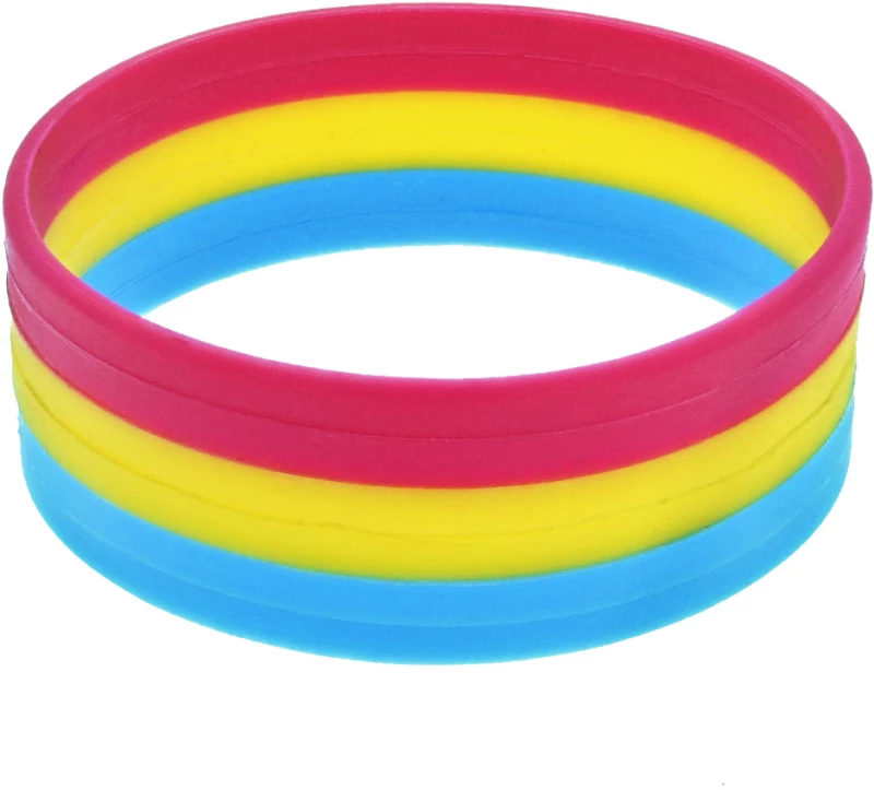 2.3cm Pansexual Silicon Bracelets