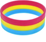 2.3cm Pansexual Silicon Bracelets