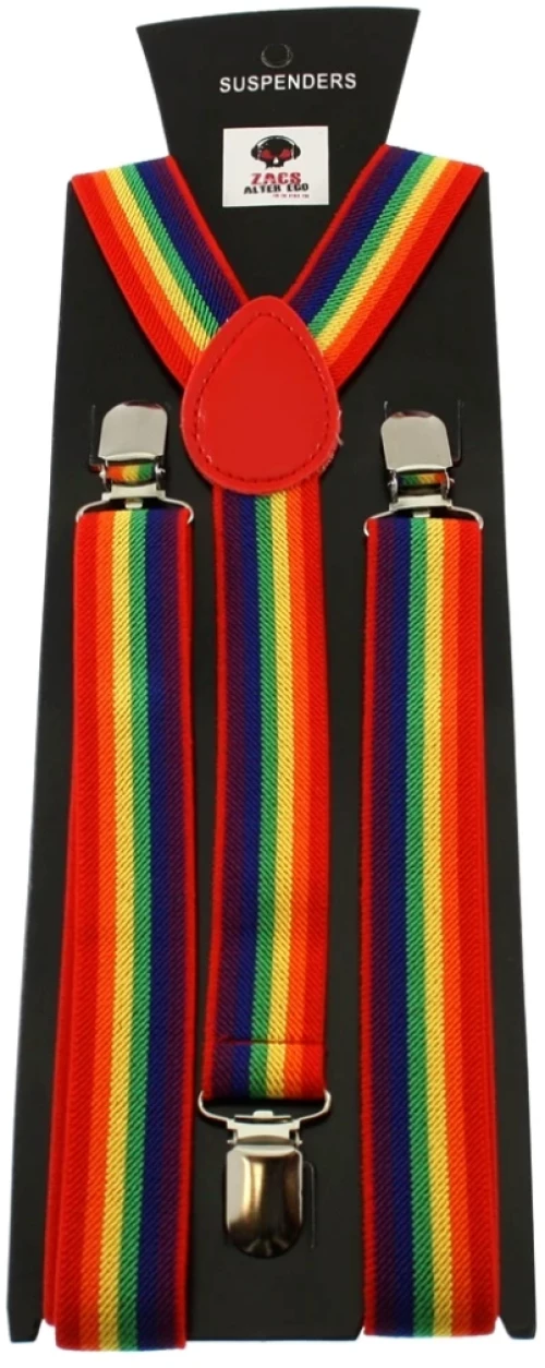 Rainbow Stripe 2.5cm Braces