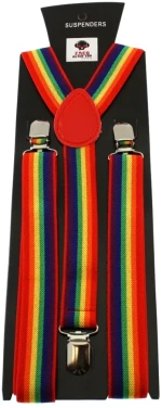 Rainbow Stripe 2.5cm Braces