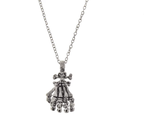 Skeleton Skull Hand Necklace
