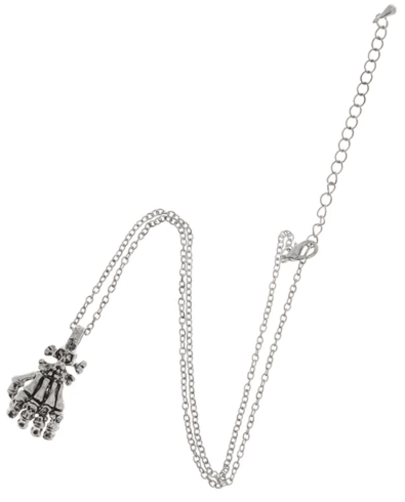 Skeleton Skull Hand Necklace