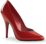 Sexy Pleaser high heels stiletto pumps v-cut red patent