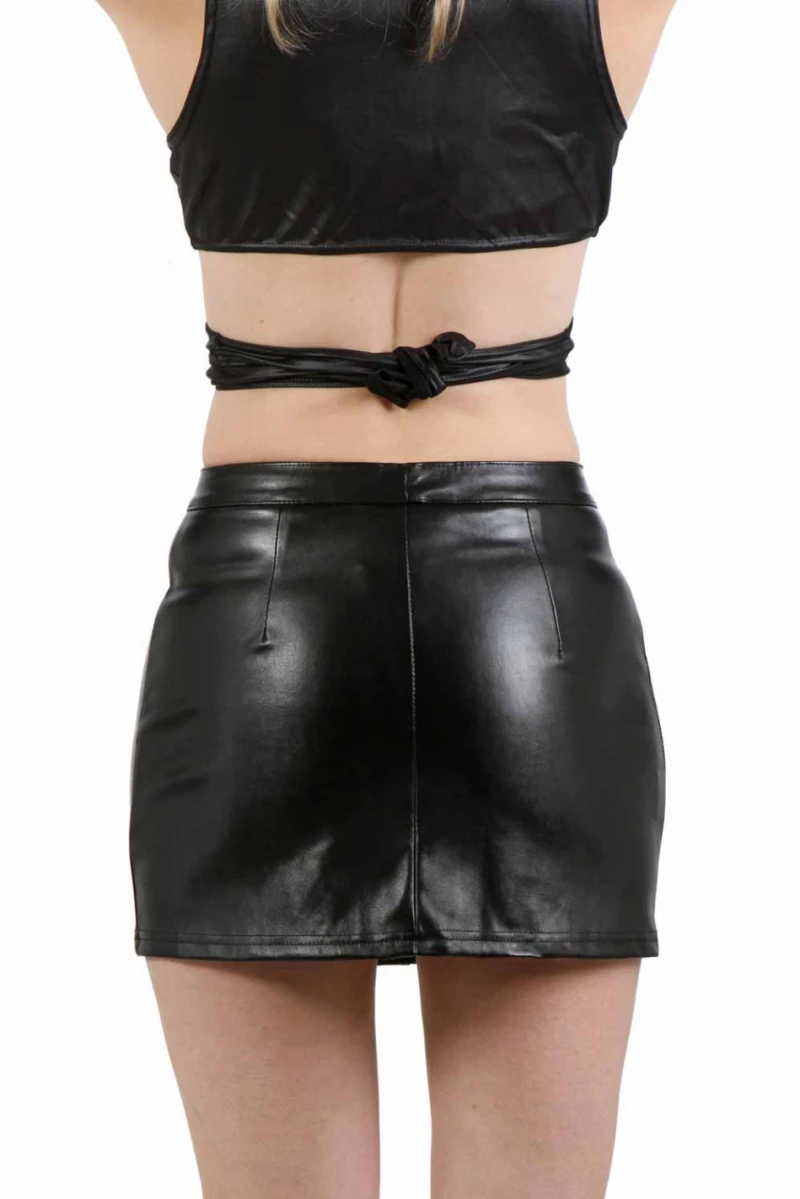Fetish Vegan Leather skirt