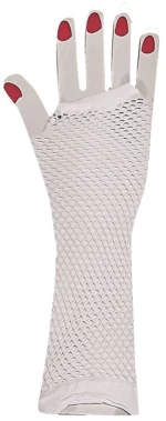 Γάντια με Δίχτυ Λευκά 30cm