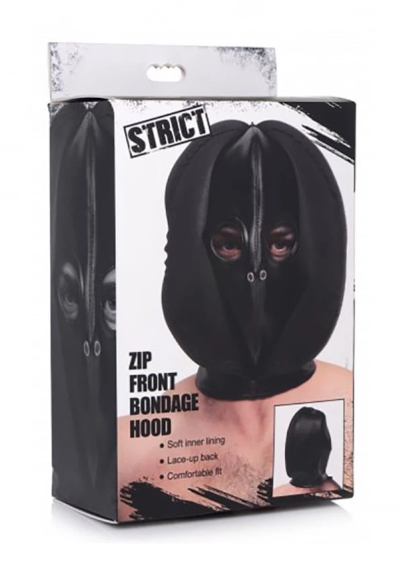Zip Front Bondage Hood