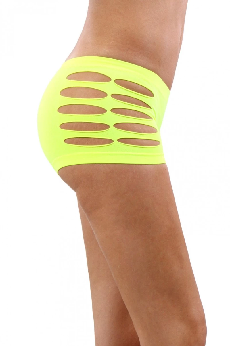 Fishnet Shorty Yellow