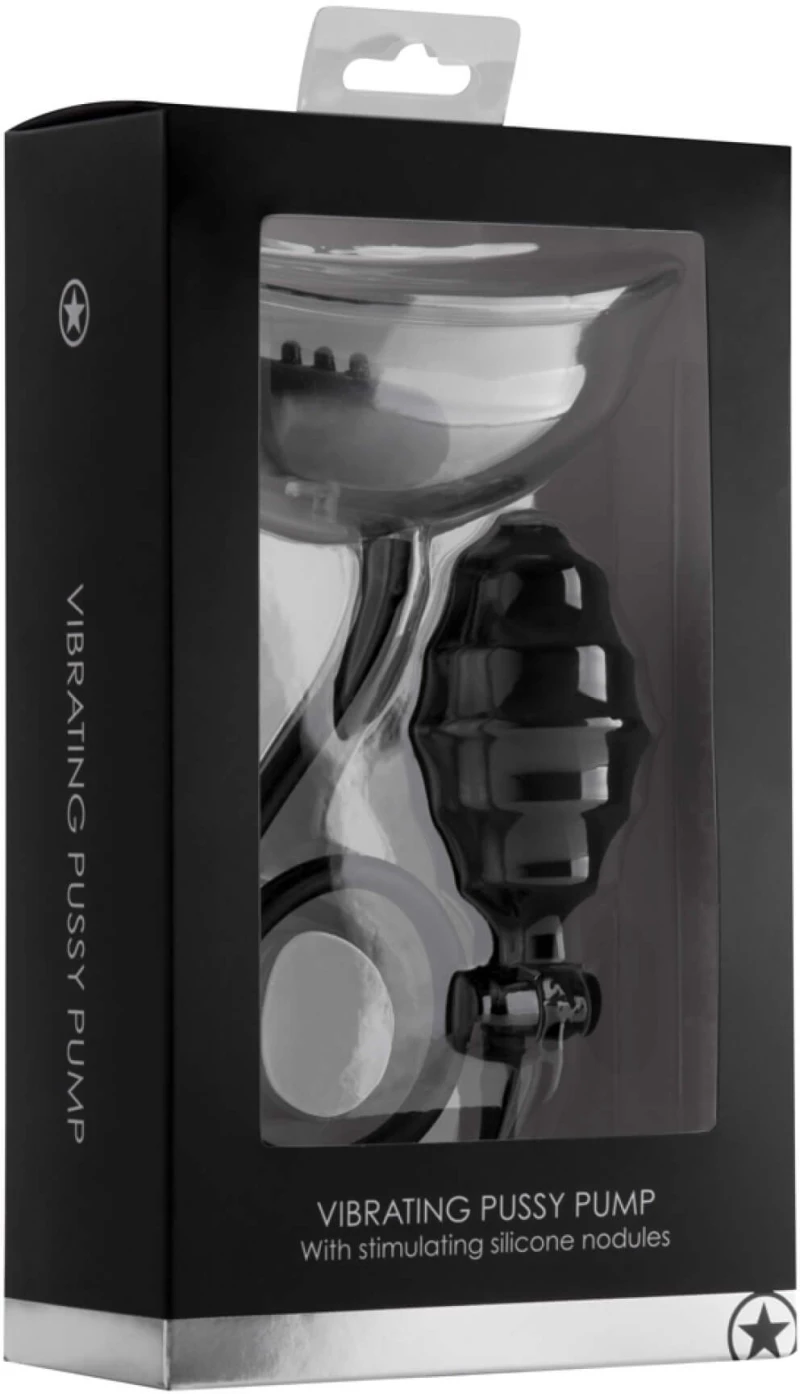 Ouch! Vibrating Pussy Pump - Black