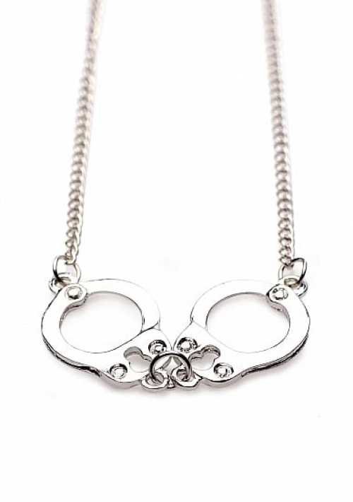Cuff Her Handcuff Necklace - Silver