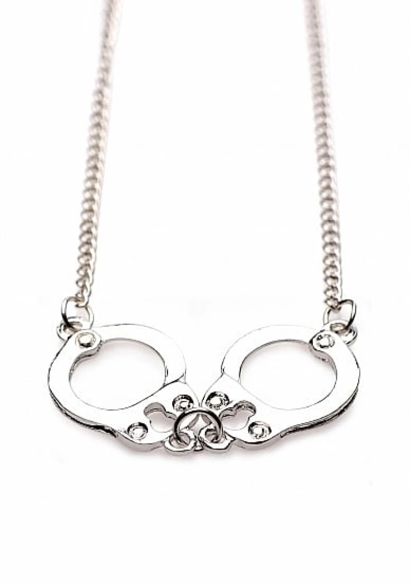 Cuff Her Handcuff Necklace - Silver