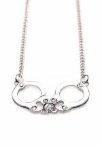 Cuff Her Handcuff Necklace - Silver