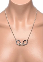 Cuff Her Handcuff Necklace - Silver