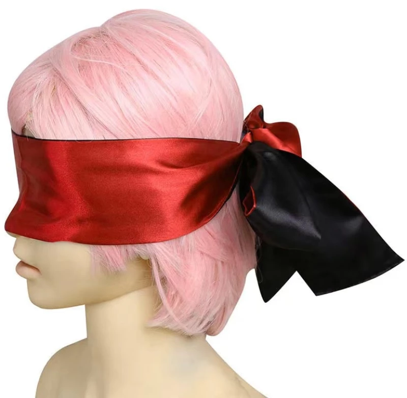 Multifunctional Satin Ribbon, Black/Red, 150 cm