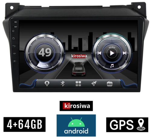 KIROSIWA 4+64GB NISSAN PIXO (μετά το 2009) Android οθόνη αυτοκίνητου 4GB με GPS WI-FI (ηχοσύστημα αφής 9" ιντσών OEM Youtube Playstore MP3 USB Radio Bluetooth Mirrorlink  DSP 4x60W Apple Carplay Android Auto 4G SIM card)