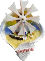 Tουριστικό μαγνητάκι Souvenir – Σετ 12pcs - Resin Magnet - 678198