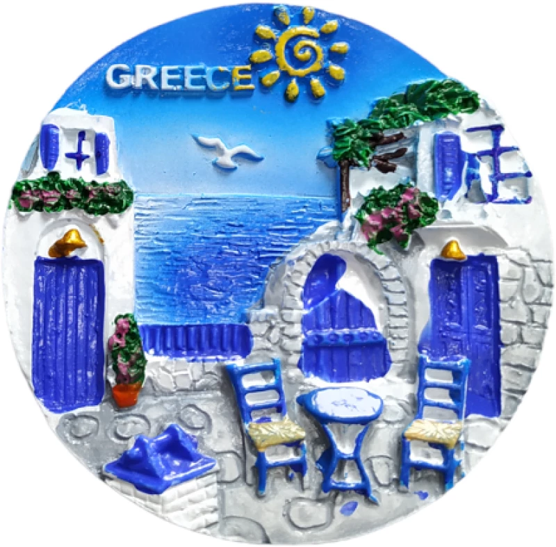 Tουριστικό μαγνητάκι Souvenir – Σετ 12pcs - Resin Magnet - 678235