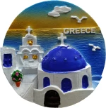 Tουριστικό μαγνητάκι Souvenir – Σετ 12pcs - Resin Magnet - 678248