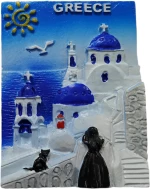 Tουριστικό μαγνητάκι Souvenir – Σετ 12pcs - Resin Magnet - 678269