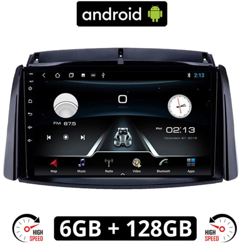 RENAULT KOLEOS (2006-2017) Android οθόνη αυτοκίνητου 6GB με GPS WI-FI (ηχοσύστημα αφής 9" ιντσών OEM Youtube Playstore MP3 USB Radio Bluetooth Mirrorlink εργοστασιακή, 4x60W, AUX) RE256-6GB