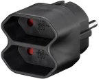 GOOBAY αντάπτορας ρεύματος 51002, 2x Euro, 230V 2.5A, μαύρος 51002