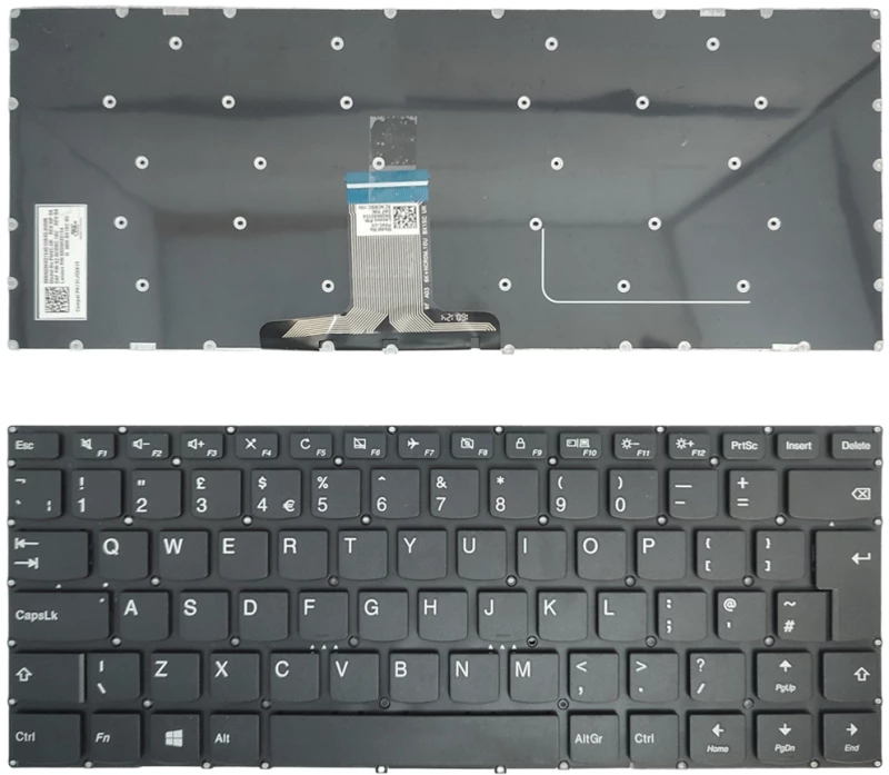 Πληκτρολόγιο Laptop keyboard Lenovo Flex 4-1435 Flex 4-1470 Flex 4-1480 (Κωδ.40531UKNOFRAME)