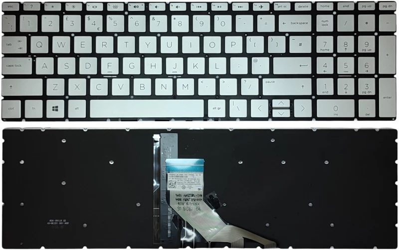 Πληκτρολόγιο  Laptop HP 15s-eq1012nv keyboard  OEM (Κωδ.40549USSILBL)