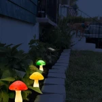 Σετ 6 Έγχρωμα επιδαπέδια ηλιακά φωτιστικά μανιτάρια