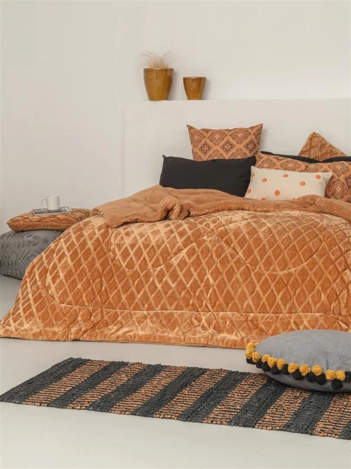 Kουβερτοπάπλωμα Palamaiki Nadine TAN 220X240 Palamaiki    - Υπέρδιπλο 220x240