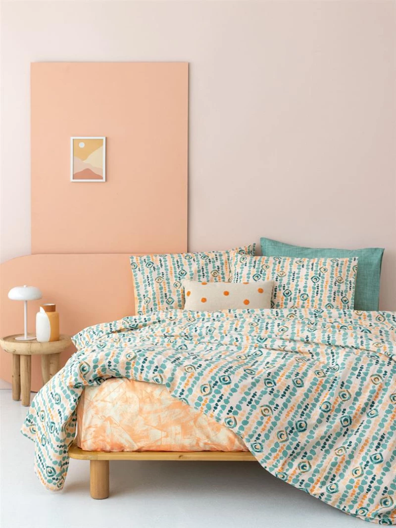Σετ Σεντόνια Palamaiki FL6206 Βαμβακερά             - Μονό Λάστιχο 110 x 200