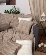 ΜΑΞΙΛΑΡΟΘΗΚΗ  stripe (65cm x 65cm) μπέζ - -