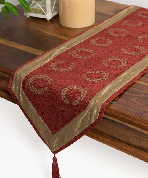 τραβέρσα  (33cm X 170cm)  6416 μπορντώ - -