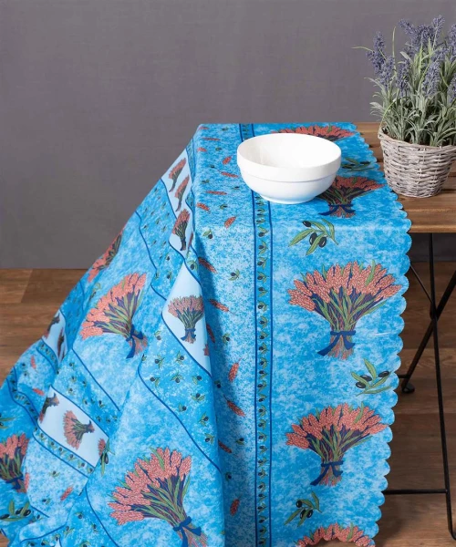 τραπεζομάντηλα (140cm x 240cm) mod3 σιέλ - -