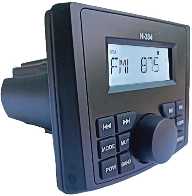 Hasda HASDA MP3 PLAYER H-334 4x50W ΜΕ ΡΑΔΙΟΦΩΝΟ/USB/BLUETOOTH (ΑΔΙΑΒΡΟΧΟ/ΣΤΡΟΓΓΥΛΟ/ΜΑΥΡΟ) H-334/HSD