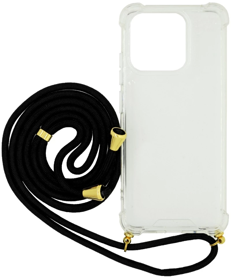 Θήκη Ancus Crossbody για Xiaomi Redmi 12C με Κορδόνι Μαύρo