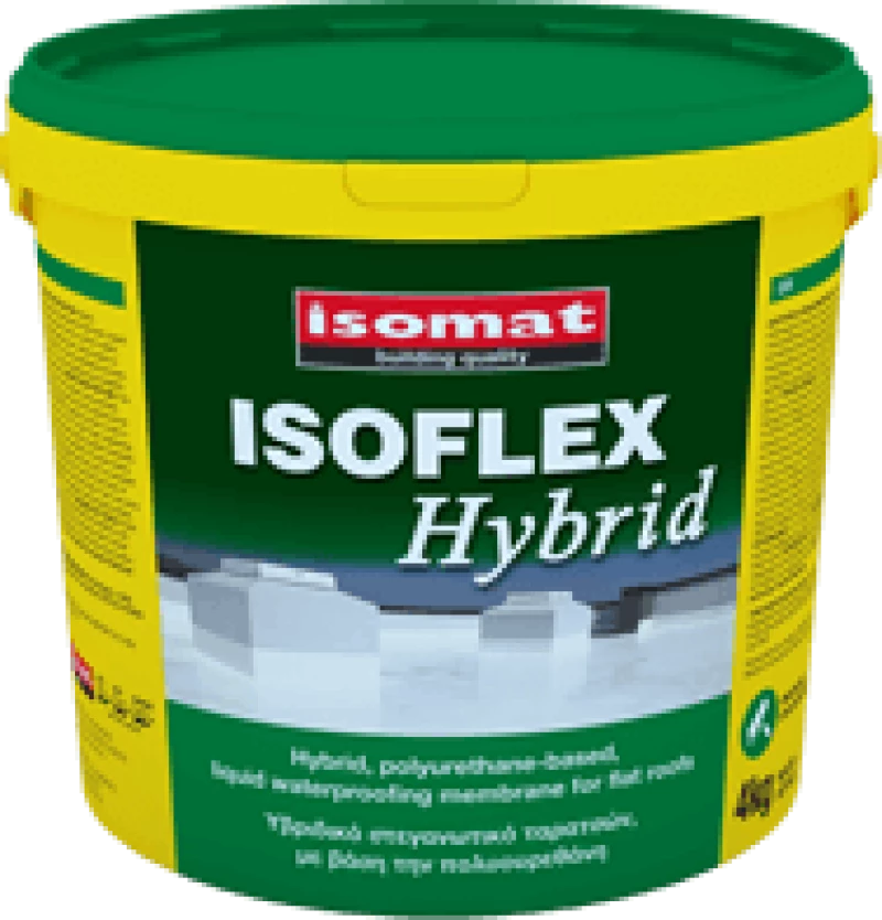 Isomat Isoflex-Hybrid Υβριδικό, Ελαστομερές, Επαλειφόμενο Στεγανωτικό Ταρατσών 1 kg