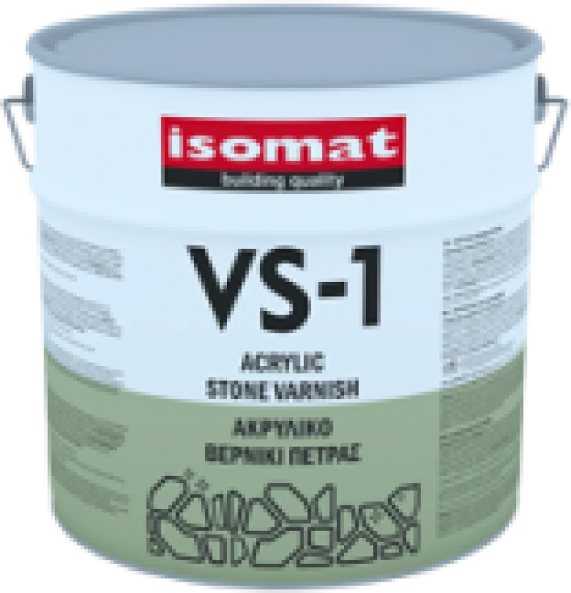 Isomat VS-1 Διάφανο Ακρυλικό Βερνίκι Πέτρας, 4 Lit