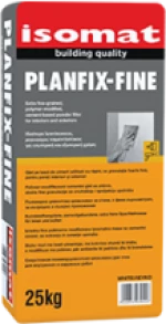 Isomat Planfix-Fine Ιδιαίτερα Λεπτόκοκκος, Ρητινούχος Τσιμεντόστοκος, Λευκό, 25 Kg
