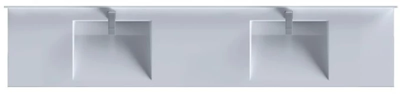 Sanitec 714 Matrix Νιπτήρας Μπάνιου Τριπλός Κρεμαστός με μήκος από 201 έως 250cm
