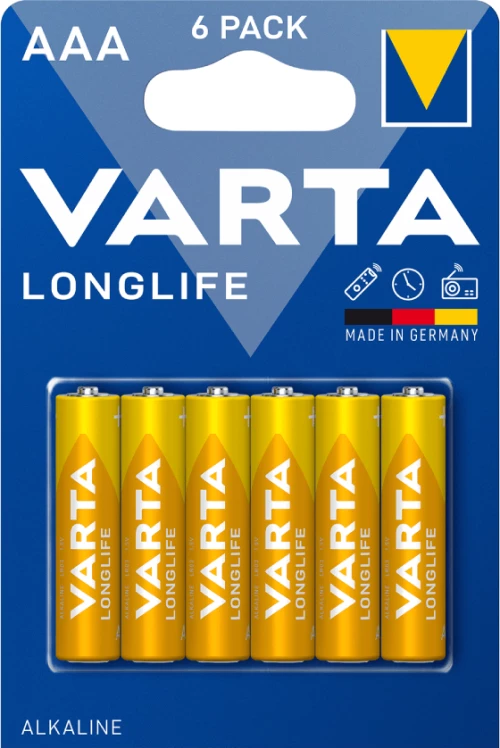 VARTA LongLife Extra Αλκαλικές Μπαταρίες AAA 1.5V 6τμχ