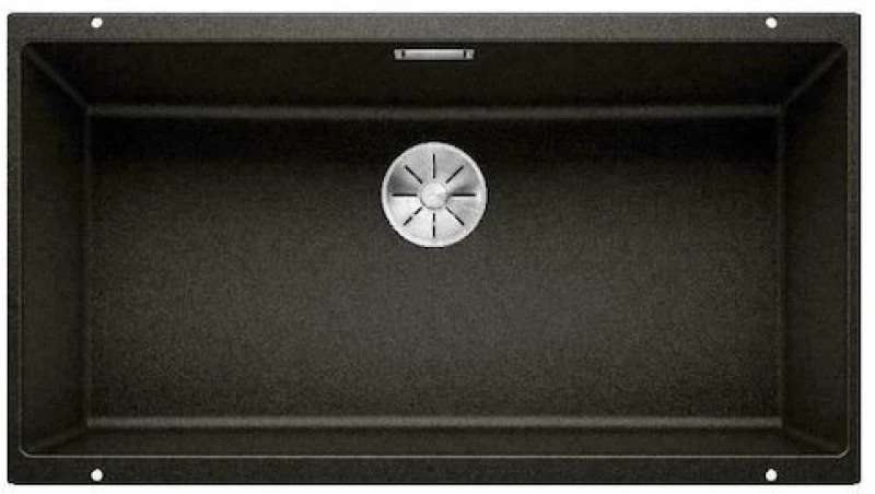 Blanco Subline 800-U Black SILGRANIT® PuraDur® Γρανιτένιος Νεροχύτης Υποκαθήμενος 90cm