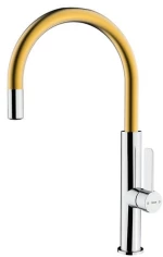 TEKA FOT 995 Μπαταρία νεροχύτη ψηλή Chrome Brass PVD