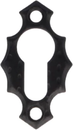 AMIG 13-12635 Επιστόμιο Κυλίνδρου Κλειδαριάς Rustique 60×34mm Μαύρο ματ