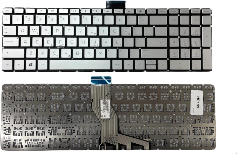 Πληκτρολόγιο Keyboard  Laptop HP 15s-eq2049ua (Κωδ.40478GRSILVER)