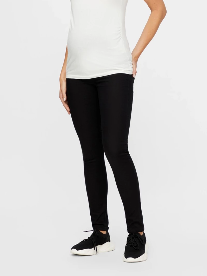 Jeggings εγκυμοσύνης Juliane slim fit μαυρο 20006841 Mamalicious