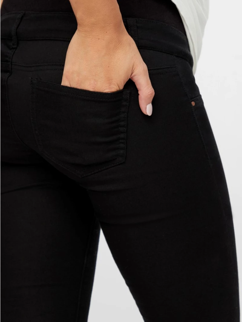 Jeggings εγκυμοσύνης Juliane slim fit μαυρο 20006841 Mamalicious
