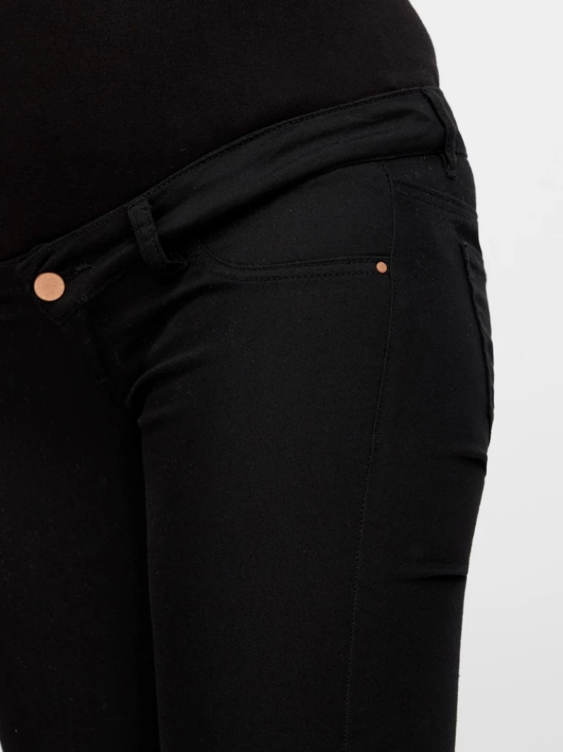 Jeggings εγκυμοσύνης Juliane slim fit μαυρο 20006841 Mamalicious