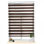Ρολοκουρτίνα Zebra Μερικής Συσκότισης Day & Night 60x180εκ - Καφέ