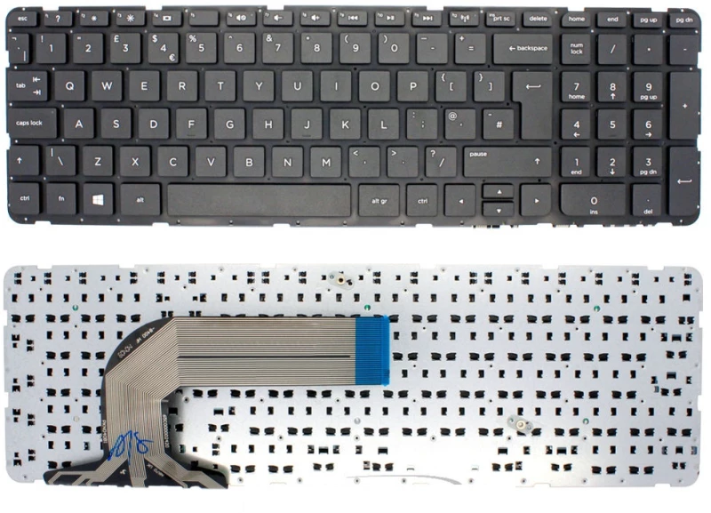 Πληκτρολόγιο Laptop Keyboard  17-E066NR 17-E020US 17-E021NR 17-E017DX 17-E019DX 17-E017CL 17-E110DX 17-E012SG 17-E147CA 17-E160SG 17-E050US 17-E065NR 17-E012NR 17-E013NR UK NO FRAME VERSION(Κωδ.40298UKNOFRAME)