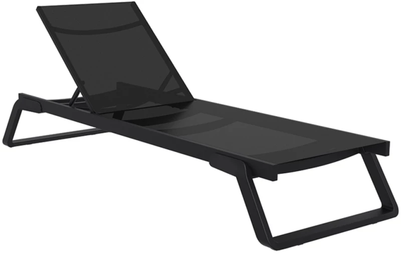337415 TROPIC ΞΑΠΛΩΣΤΡΑ BLACK/BLACK ΠΟΛ/ΝΙΟΥ 210X72X31εκ.