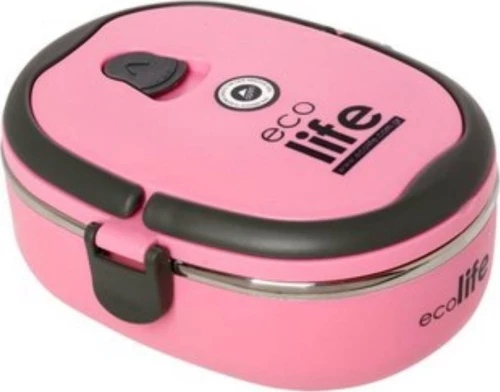 Ecolife Φαγητοδοχείο Double Wall 800ml Ροζ